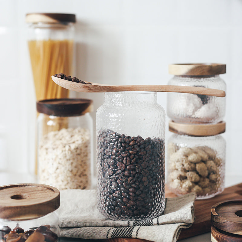 Organisation cuisine - contenant en verre rangement