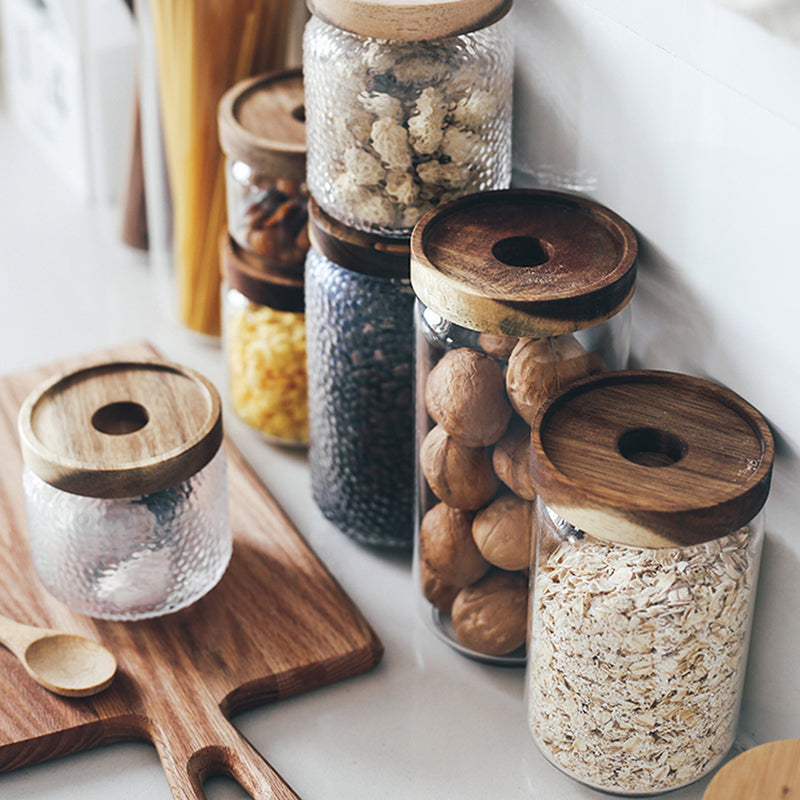 Organisation cuisine - contenant en verre rangement